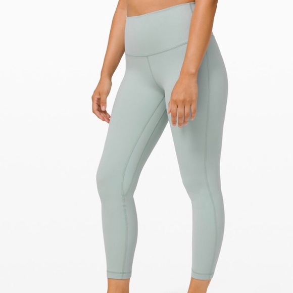 NWT Lululemon align II 25” legging in “hazy jade”
